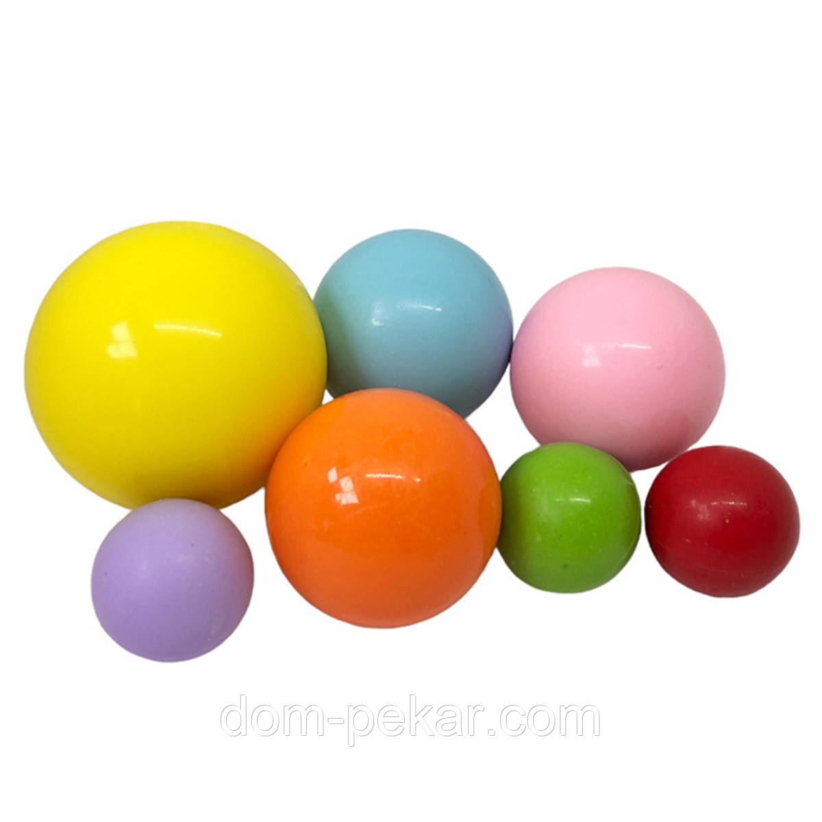 Сфери Веселка декор кондитерський 7 шт СЛАДО