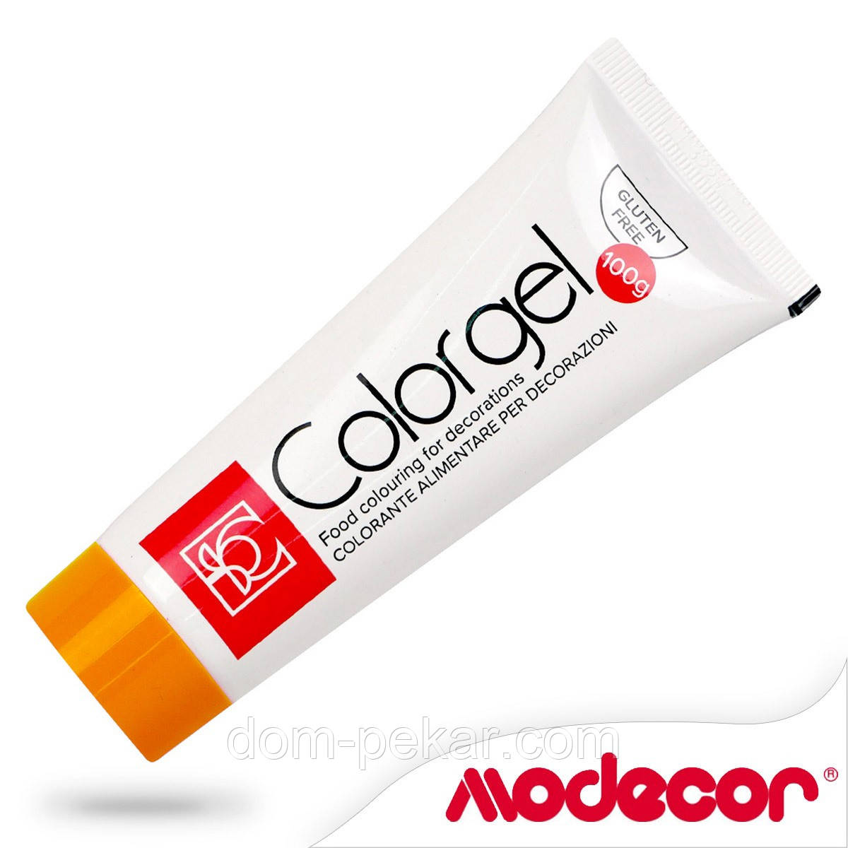Гелевий барвник 100 г Modecor Помаранчевий