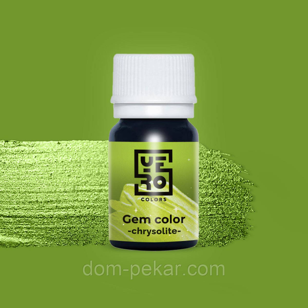 Блискучий барвник Yero Gem gel Хризоліт 15 г