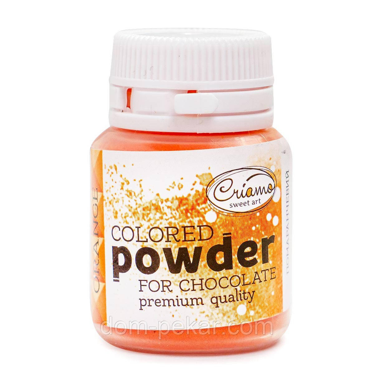 Кольоровий порошок для шоколаду Criamo Жовтогарячий 10 г