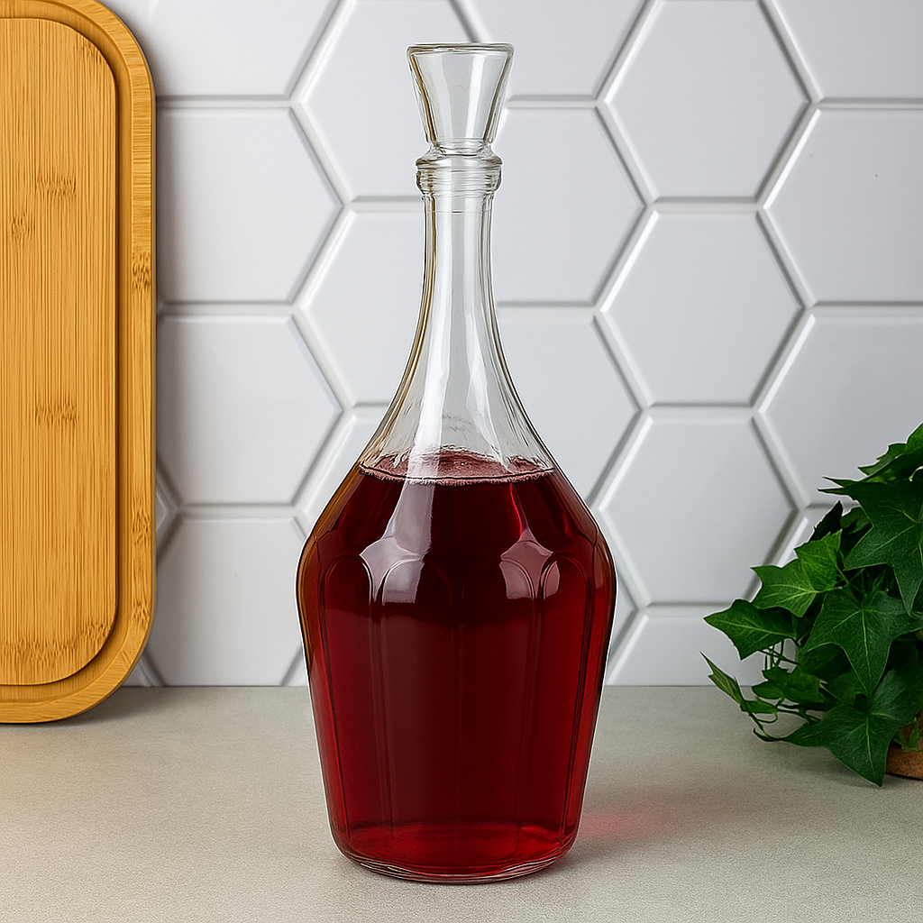 Графин скляний 2 л з пробкою, Україна, фото 1