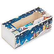 Упаковка з віконцем для макаронс, зефіру Диканька 140*60*50 мм