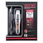 Машинка для стрижки волосся + 8 насадок, GM-581 / Тример чоловічий / Тример акумуляторний, фото 10