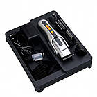 Машинка для стрижки волосся + 8 насадок, GM-581 / Тример чоловічий / Тример акумуляторний, фото 9