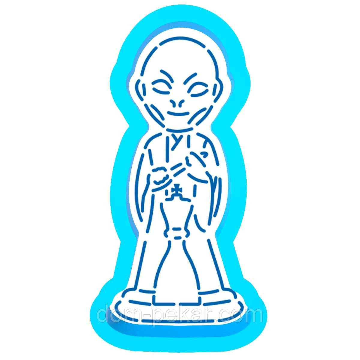 Волан-де-Морт вирубка з трафаретом 10*4.6 см (TR-2)