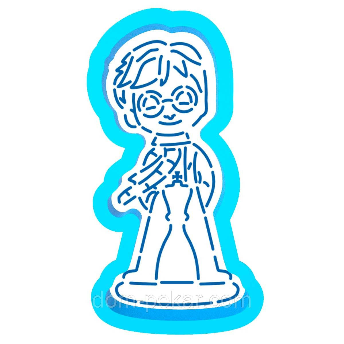 Гаррі Поттер new вирубка з трафаретом 10*5 см (TR-2)