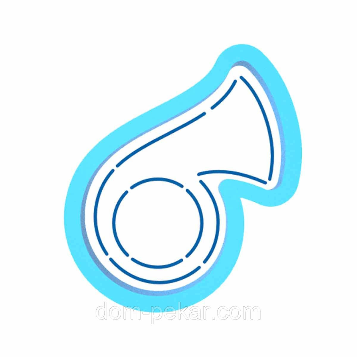 Клаксон вирубка з трафаретом 7*6 см (TR-2)