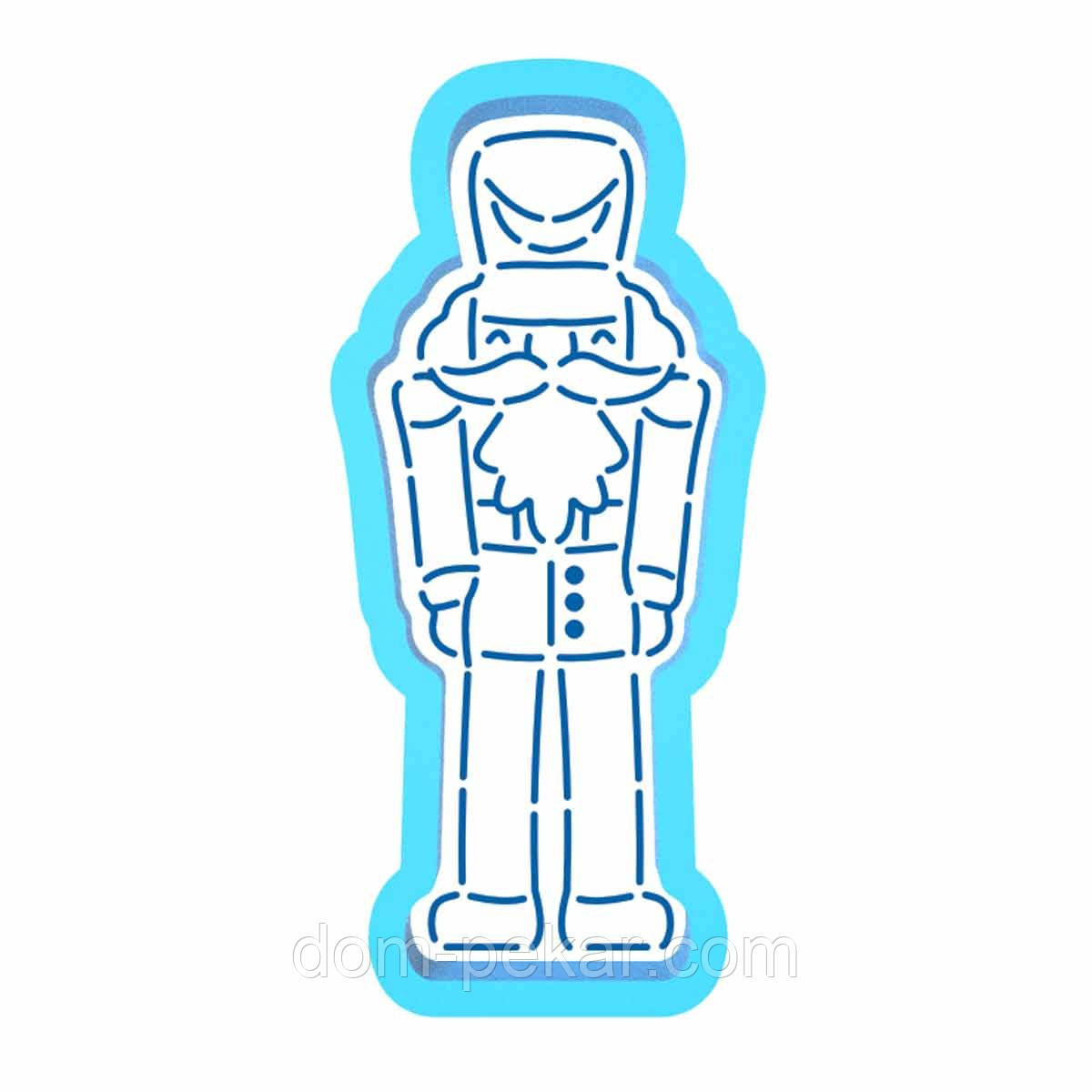 Лускунчик вирубка з трафаретом 12*5 см (TR-2)