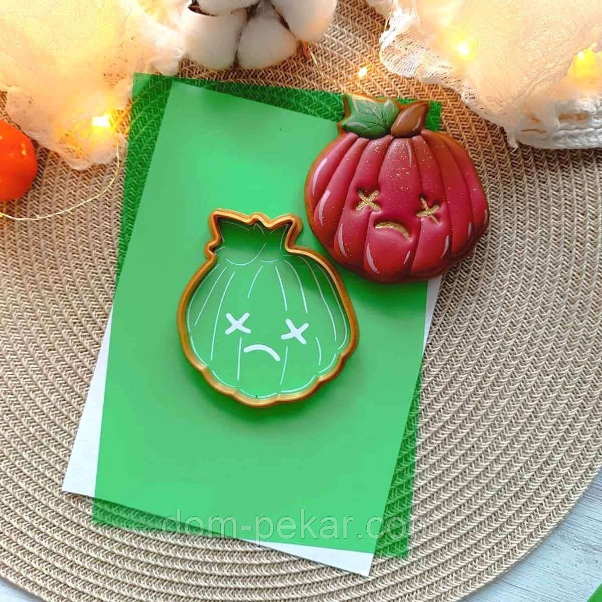 Гарбуз 4 вирубка з трафаретом 8*7,3 см (TR-2)