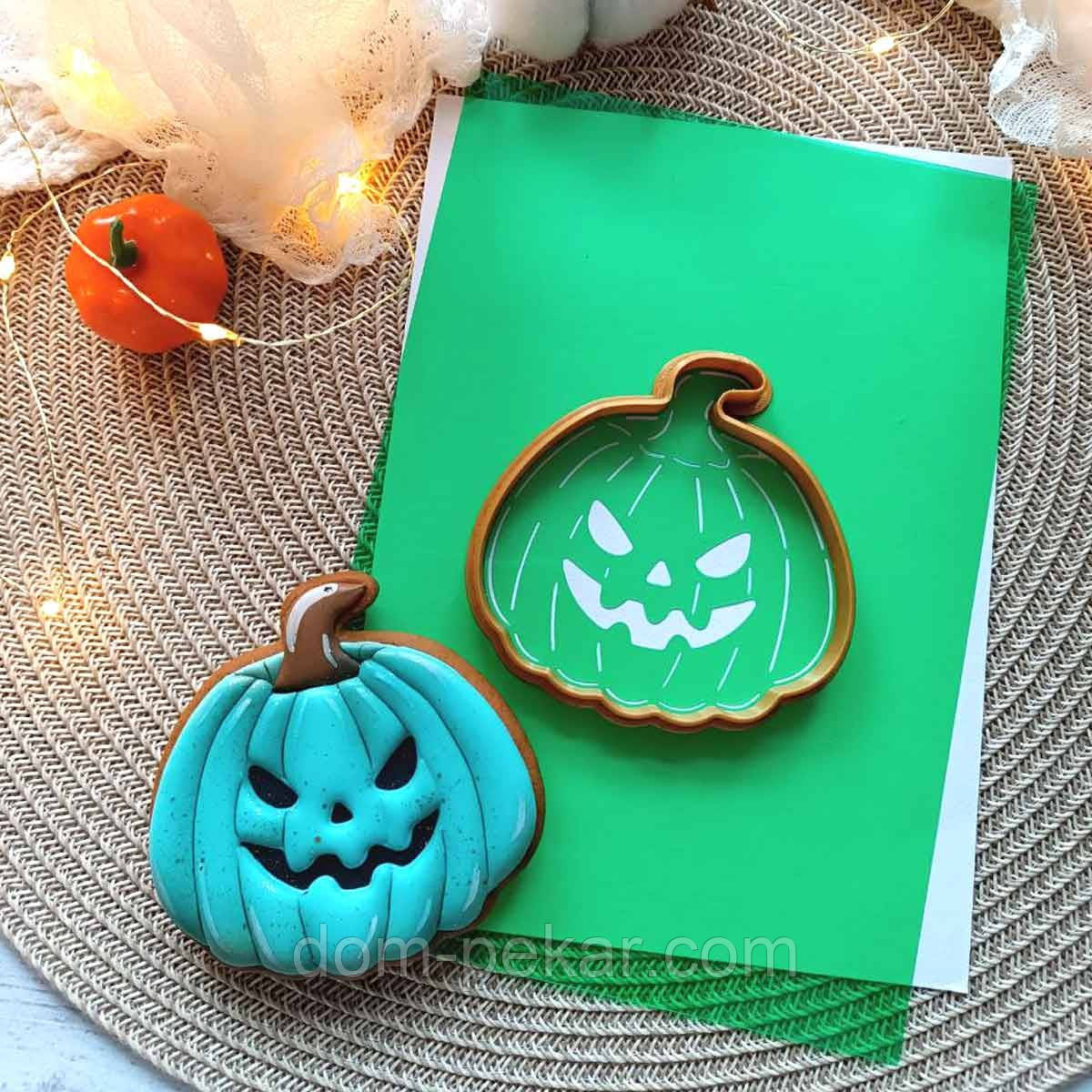 Гарбуз 6 вирубка з трафаретом 8*8 см (TR-2)