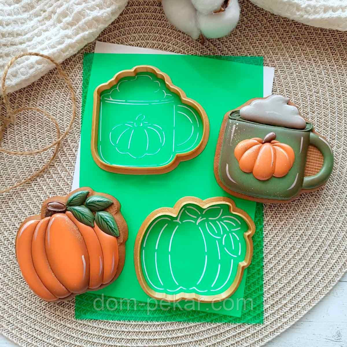 Хелловін набір вирубок з трафаретом 8 см (TR-2)