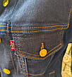 Куртка унісекс (жінка, підліткова) джинсова стрейчева на ґудзиках LEVIS, Туреччина, фото 9