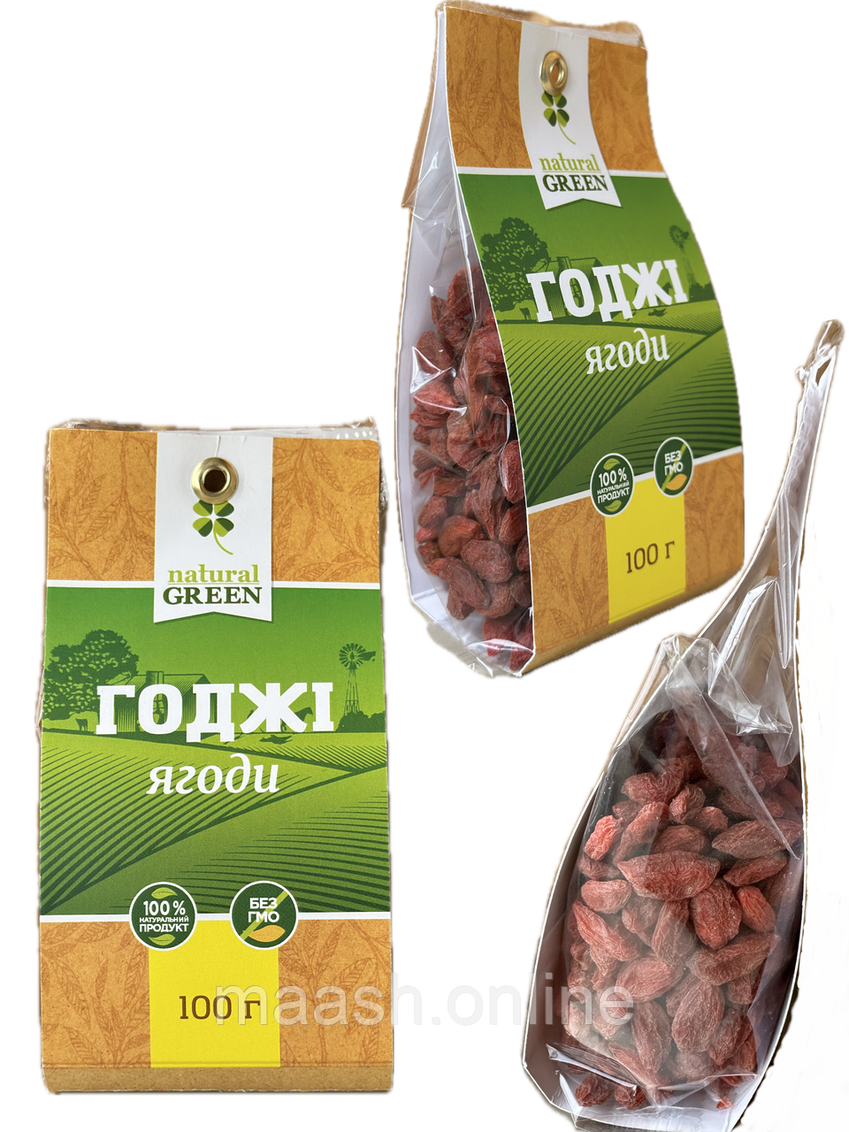 Ягоди годжі сушені Natural Green 100г