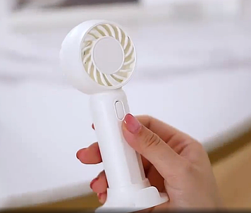 Портативний акумуляторний ручний вентилятор Handy Mini Fan 3454 pink
