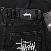 Чоловічі джинсові шорти Stussy графітові, оверсайз, Y2K, вуличний стиль, фото 9