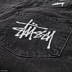 Чоловічі джинсові шорти Stussy графітові, оверсайз, Y2K, вуличний стиль, фото 8