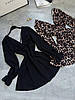 Ніжна жіноча коротка чорна приталена міні-сукня із софту і відкритою спиною, фото 3