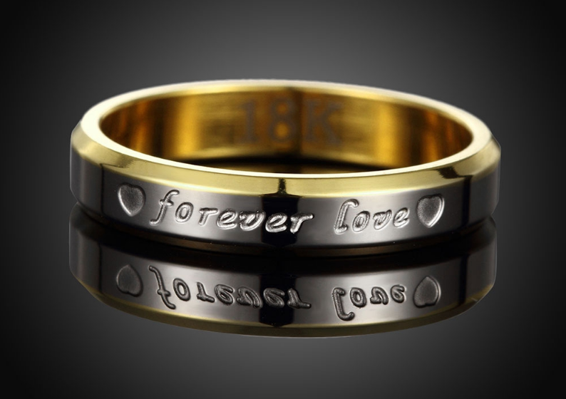 Кольцо Forever love влюблённым парные кольца - фото 6 - id-p328895350