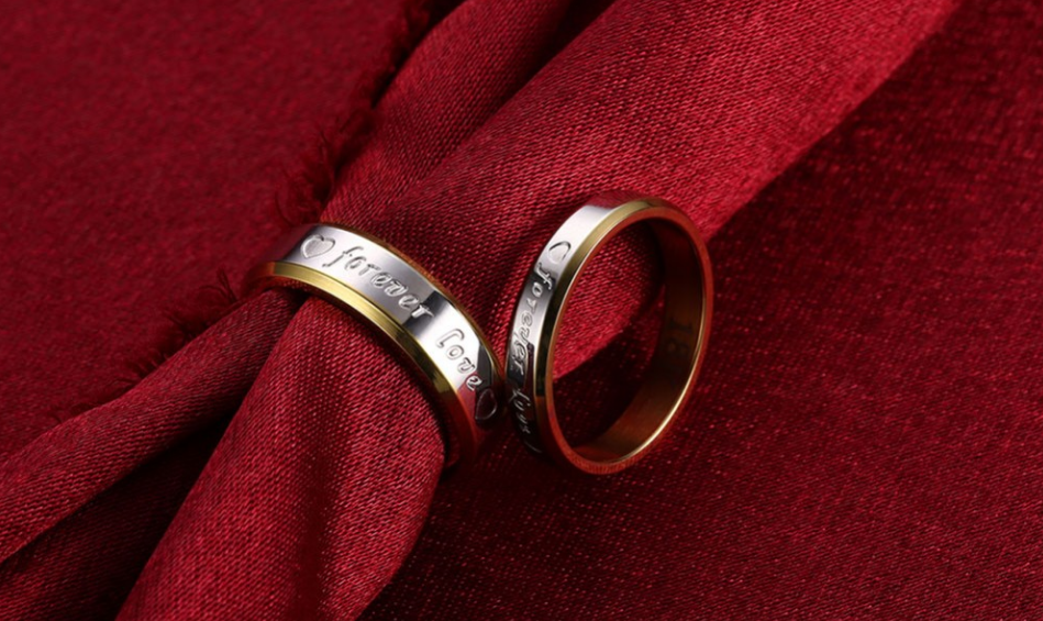 Кольцо Forever love влюблённым парные кольца - фото 10 - id-p328895350
