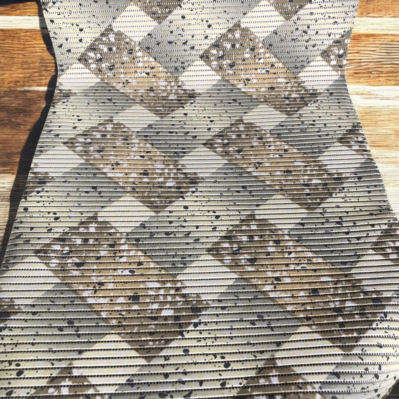 Килимок на метраж Аквамат — ширина 65 см, сіро-бежевий орнамент, на метраж, фото 1