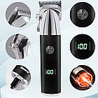 Машинка для стрижки волосся + 4 насадки, GM-6732 / Тример чоловічий / Акумуляторний тример, фото 6