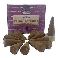 Аромапалички Французька Лаванда Сатья конуси безосновні 12 шт