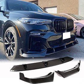 Накладка на передній бампер Карбон (M-Sport) для BMW X7 G07 2019- рр
