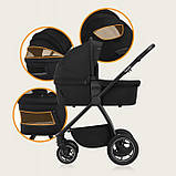 Універсальна коляска 3 в 1 Lionelo MERIL 3IN1 BLACK ONYX, фото 6