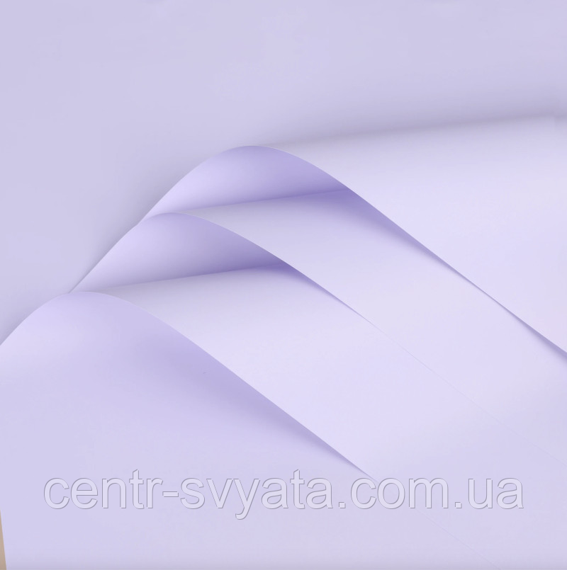 Плівка (калька) матова в листах "Lilac mist | Туманно-лілова" (45 см х 50 см) 5 листів