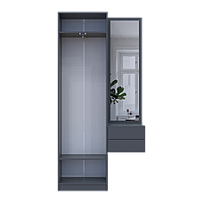 Маленький передпокій з шафою та дзеркалом у коридор, Сучасні меблі в передпокій Сола 1+2 Дорос, фото 4