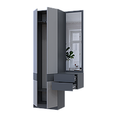 Маленький передпокій з шафою та дзеркалом у коридор, Сучасні меблі в передпокій Сола 1+2 Дорос, фото 3