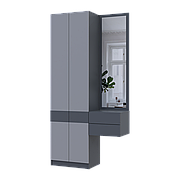 Маленький передпокій з шафою та дзеркалом у коридор, Сучасні меблі в передпокій Сола 1+2 Дорос