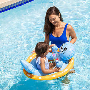 Надувне коло із трусиками Intex 59570 (79х58 см) Тюлень, фото 2