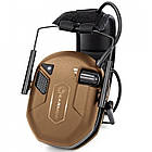 Активні навушники з Bluetooth Earmor M300T Койот + Беруші, фото 4