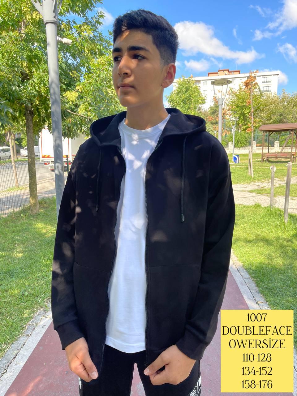 Кофта DOUBLEFACE з капішоном на блискавці для хлопчика 158,164,170,176 зросту Туреччина