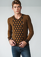 Светр чоловічий LCR 1290 гірчичний Розміри M(46/48) L(48/50)