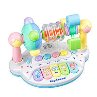 Іграшкове музичне піаніно для дітей з підсвіткою та звуками