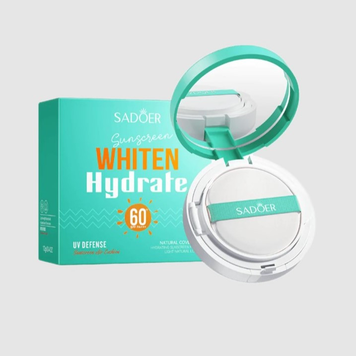 Сонцезахисний кушон Sadoer Whiten Hydrate Sunscreen Air Cushion SPF60+, 12г
