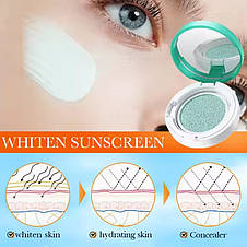 Сонцезахисний кушон Sadoer Whiten Hydrate Sunscreen Air Cushion SPF60+, 12г, фото 4