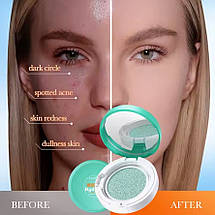 Сонцезахисний кушон Sadoer Whiten Hydrate Sunscreen Air Cushion SPF60+, 12г, фото 5