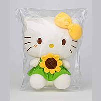 М'яка іграшка Hello Kitty 38 см у сукні - плюшева кішечка M18000, фото 3