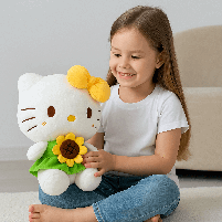 М'яка іграшка Hello Kitty 38 см у сукні - плюшева кішечка M18000, фото 11