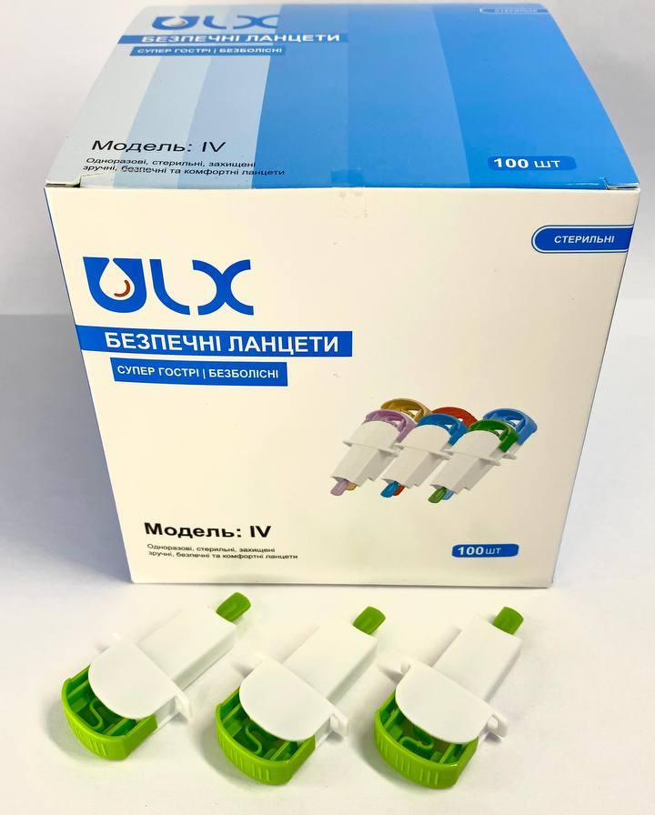 Автоматичні ланцети безпечні ULX™, Модель IV: Голка 21G | Глибина 2.4 мм | Дуже сильний потік крові (100 шт.), фото 1