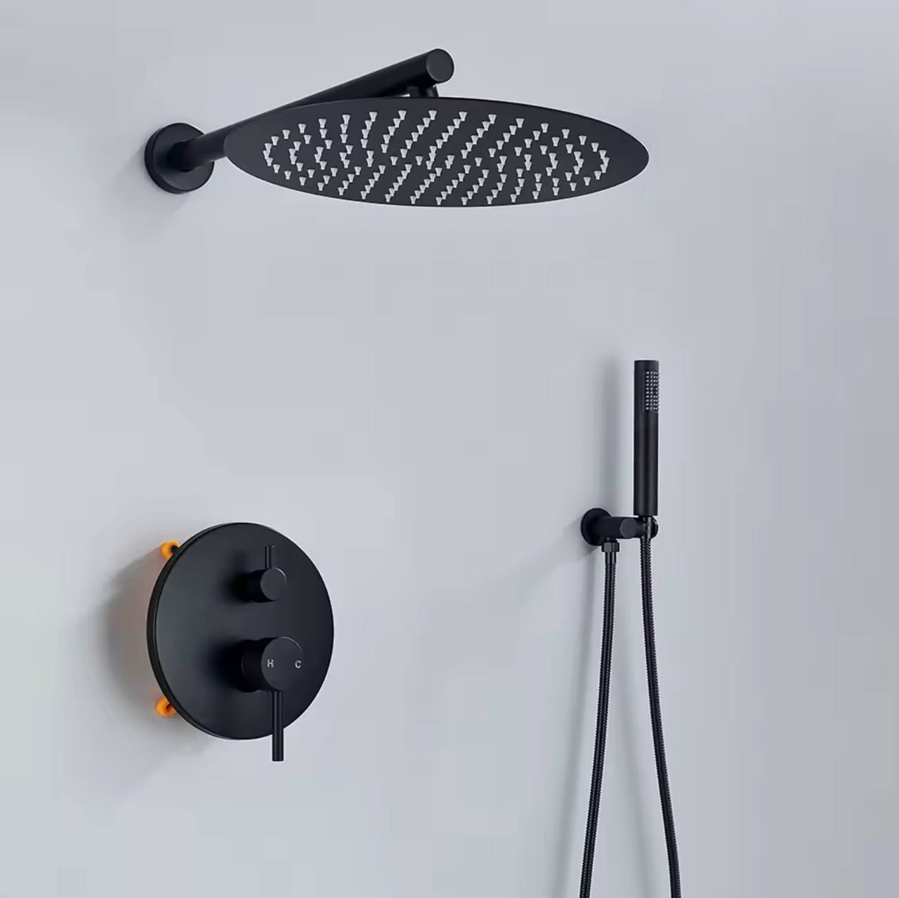 Душова система прихованого монтажу FUTURA FHY-98 Black Чорна матова, фото 1