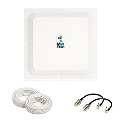 Антенний 4G комплект MIMO з кабелем та перехідниками 2х15 Дб для стабільного та швидкісного інтернету