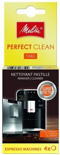 Набір з 4 шт. Таблетки для очищення кавоварки Melitta Perfect Clean Tabs 4 штуки, фото 1