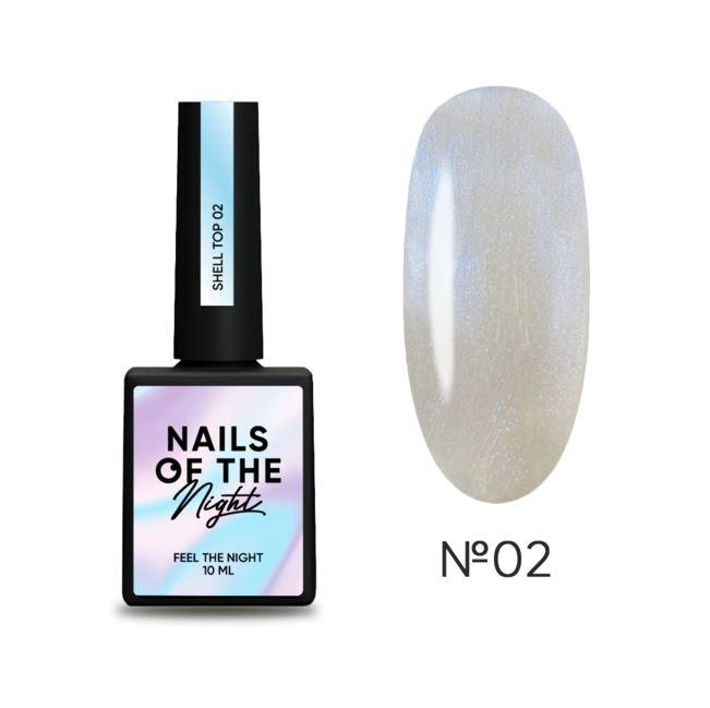 Топ для гель-лаку з ефектом втирання Nails Of The Day Top Shell №02, 10 мл