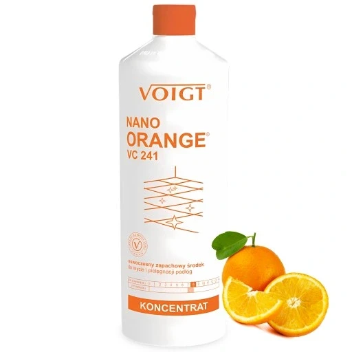Набір з 4 шт. Voigt Vc 241 Nano Orange ефективний рідкий концентрат для миття підлоги 1л, фото 1
