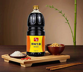 Соєвий соус светлый1.8 л. tm "Qianhe" light soy sauce, фото 4
