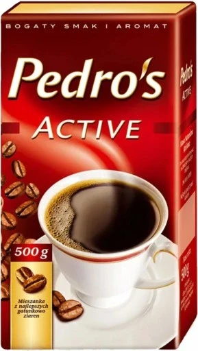 Набір з 3 шт. Мелена кава Pedros Active 500 грамів, фото 1